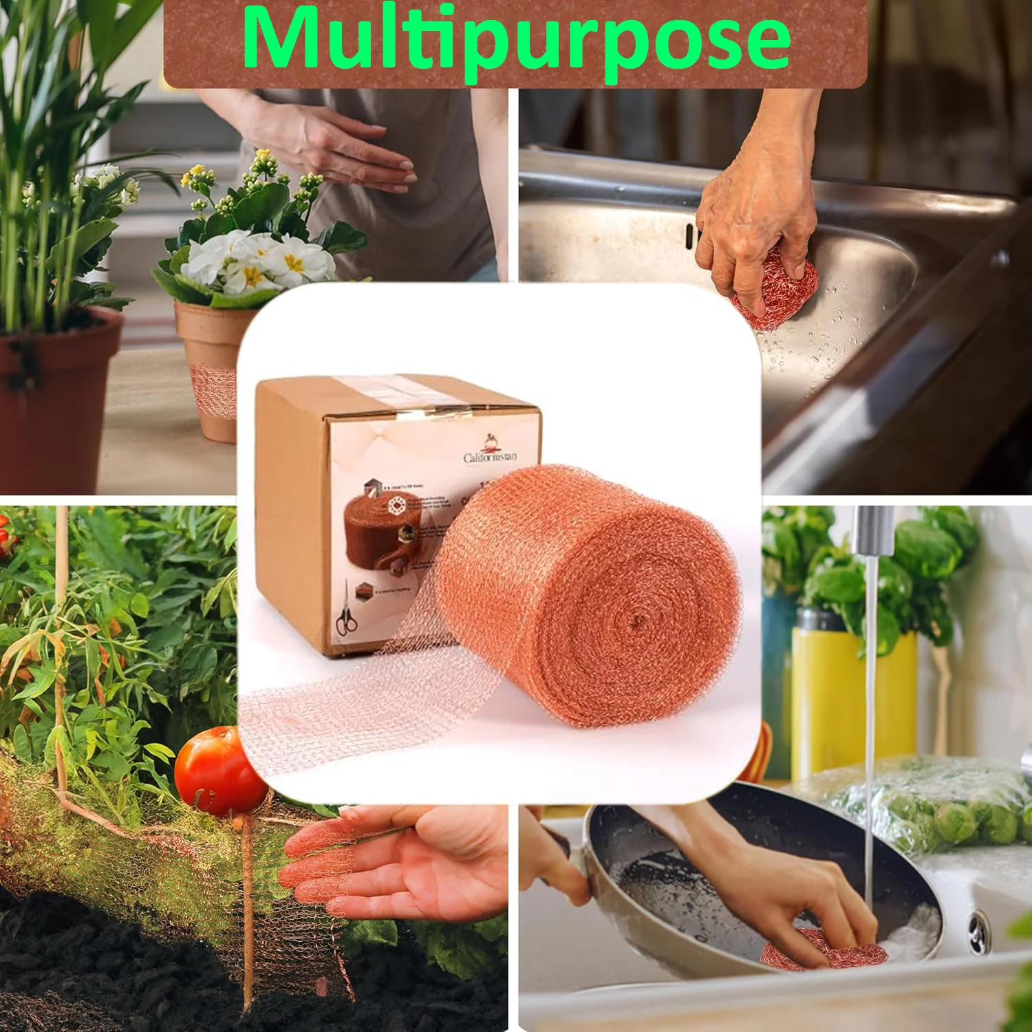 1-15M Anti-Pest Copper Mesh 12.7 Wide Anti Snail Rodent Copper Wire Signal Shielding Net Household Brewed Beer Plant Protect Net