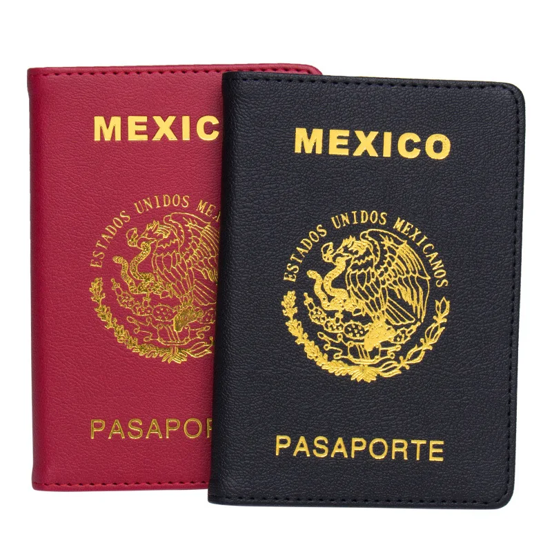 Mexico Passport Cover Synthesis Leather Estados Unidos Mexicanos Travel Document Protective Certification Card Holder Men Women