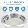 6-Cup (Cooked Yield ) / 1.2Qt. Select Stainless Pot-Style Rice Cooker, & Food Steamer One-Touch Operation White Electric Cooker 5