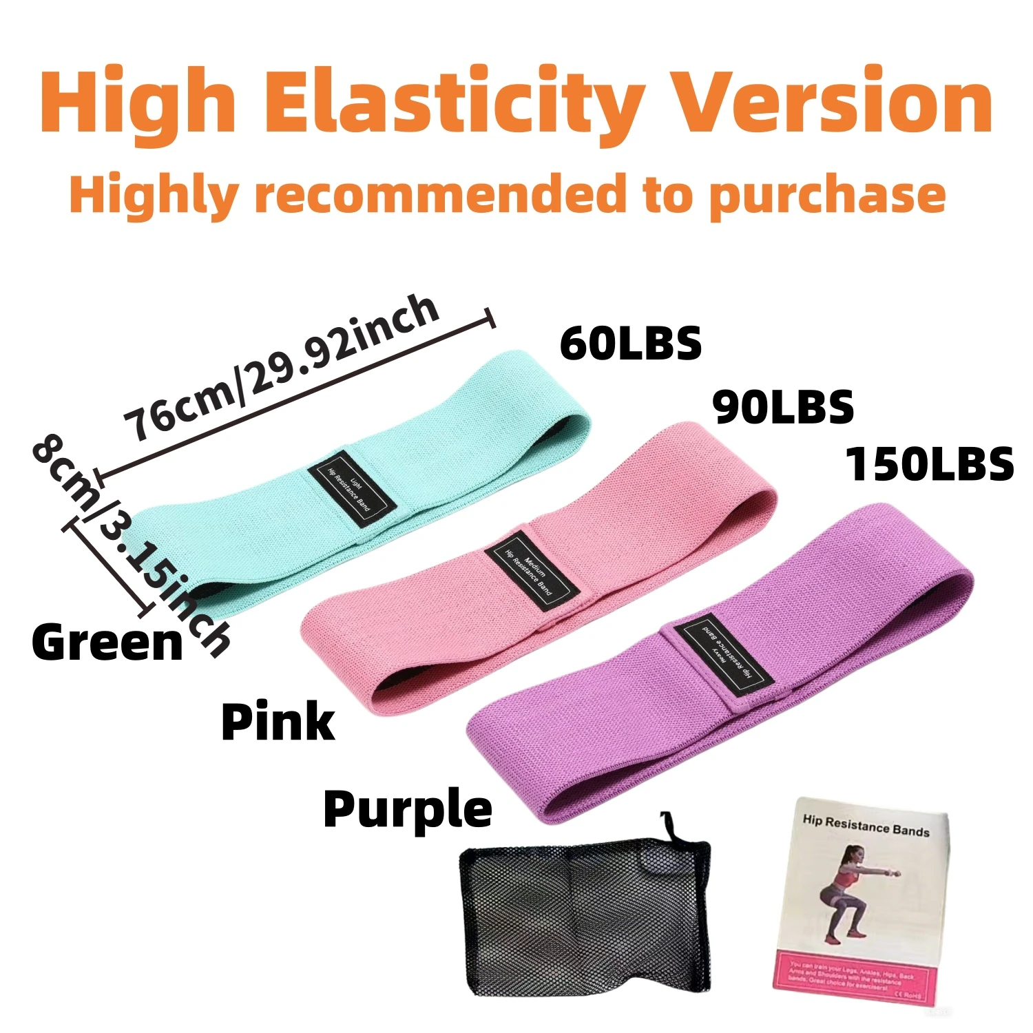 Premium Fabric Resistance Bands for Effective Hip, Glute, and Thigh Workouts
