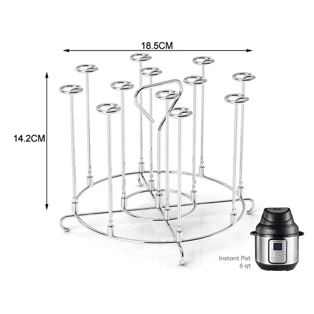 Dehidrator Állvány Air Fryer Konyhai Szerszám Grillező Tartó Nyársa Barbecue Nyárs Függőleges Nagykereskedelem - Image 3