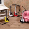 1:12 Dollhouse Miniature Guitar Model Musical Instruments Ornament Doll Micro Scene Construction Props 1