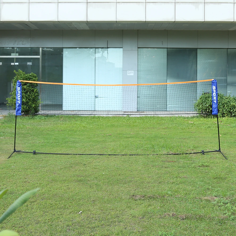 Portable Folding Standard Professional Badminton Net Indoor Outdoor Sports Volleyball Tennis Training Square Nets Mesh 3/4/5/6m badminton net