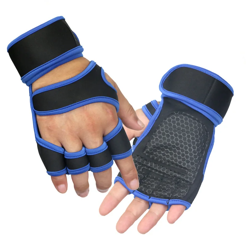 Hand Wrist Palm Protector Gloves Weightlifting Training Gloves for Men Women Fitness Sports Cycling Gymnastics Gym Gloves 4