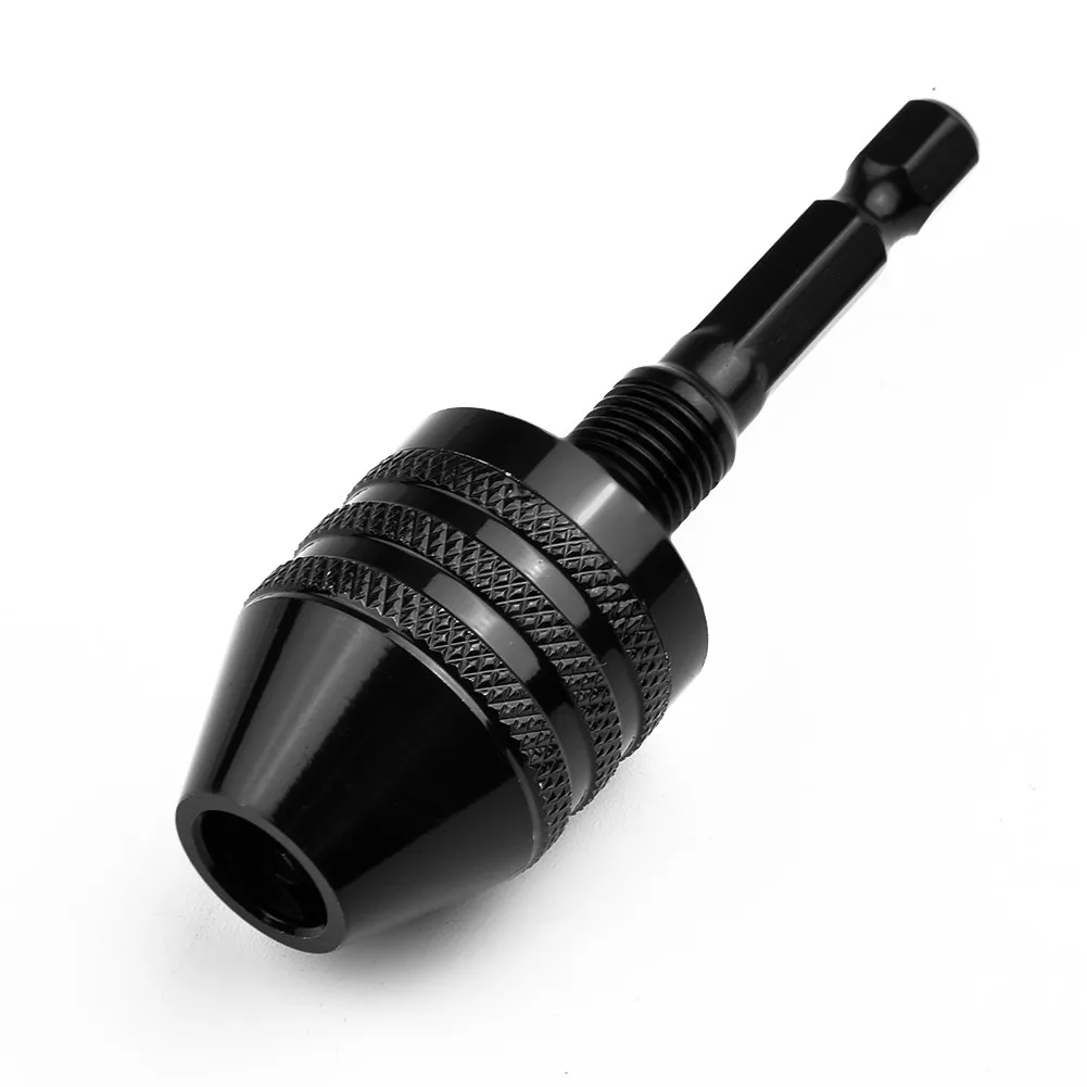 1Pc Drill Chuck Keyless Screwdriver Impact Driver Adaptor Electric Micro Motor Clamp Chuck Fixture Hex Shank Drill Bits Adapter