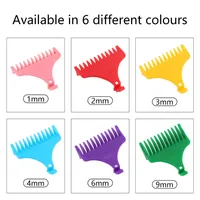 1Set T9 Hair Clipper Guards Guide Combs Trimmer Cutting Guides Styling Tools Attachment Compatible 1mm 2mm 3mm 4mm 6mm 9mm 2