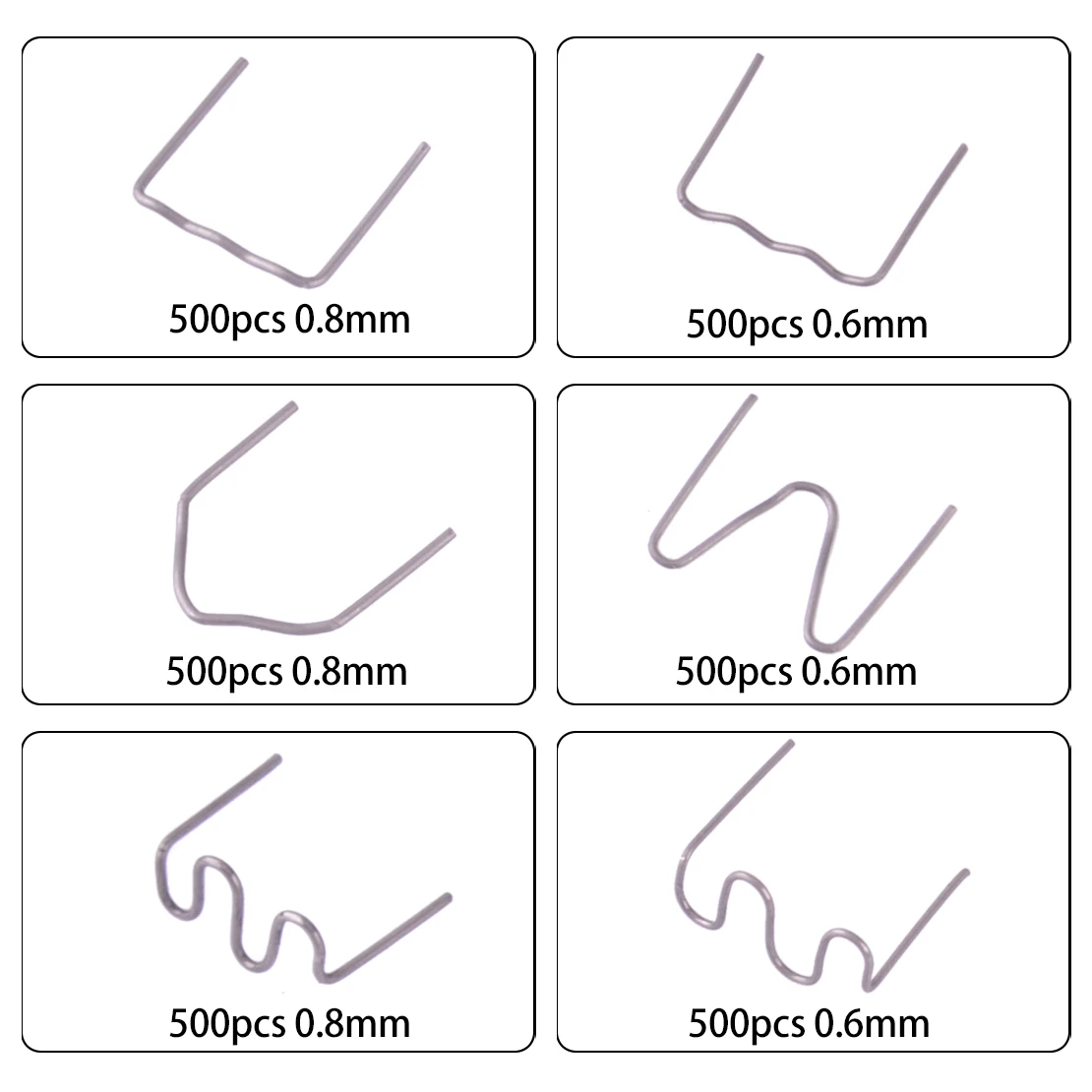 

DWCX Staples Assortment for Car Bumper Fender Welder Plastic Welding Repair Tools