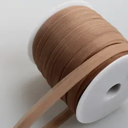 Premium Double - Fold Mesh Ribbon for DIY Sewing and Craft Projects, 10 Yards (Dark nude)