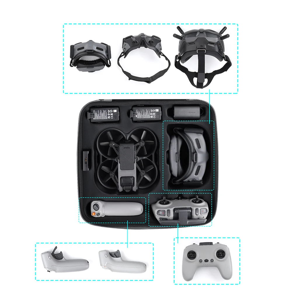Storage Handbag For DJI Avata Case Portable Carrying Bag Waterproof Explosion-proof Shoulder Bag Drone Accessories