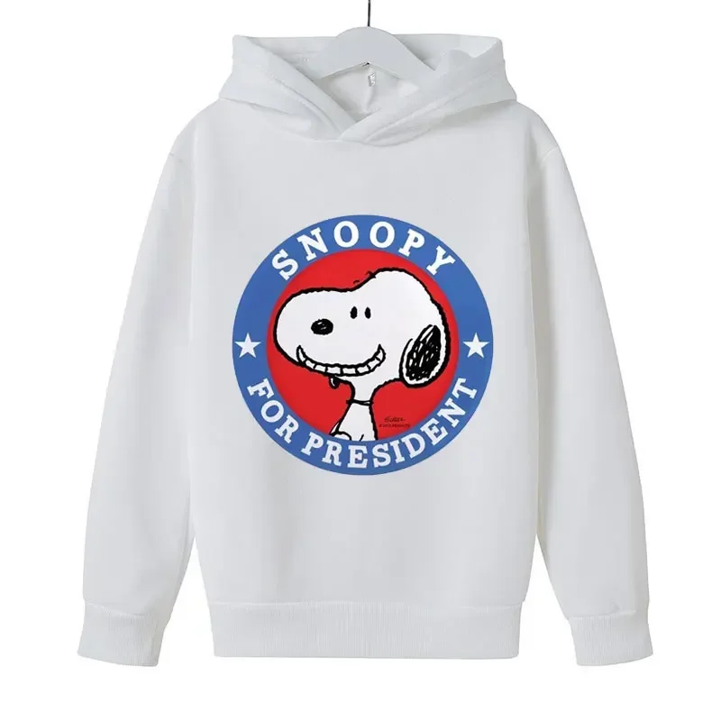 thumbnail image 1 of Sudadera con capucha para niños y niñas, de Snoopy, de dibujos animados blancos, de anime, 2024, 1 of 4