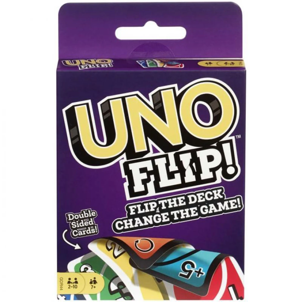 Board Games Mattel UNO FLIP! Family Entertainment Card Game Kids Toys Gift Box