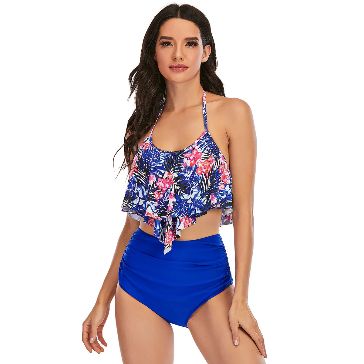 Women's Swimwear 2023 Push Up Bikini Two Pieces Swimsuits Halter Bandage Bathing Suits Sexy  Bikini Sets Summer Beach Wear