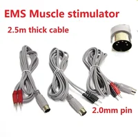 5 pièces 5pin EMS stimulateur musculaire câble électrode Stimulation dispositif de perte de poids Tens corps minceur Machine Pad fil 3