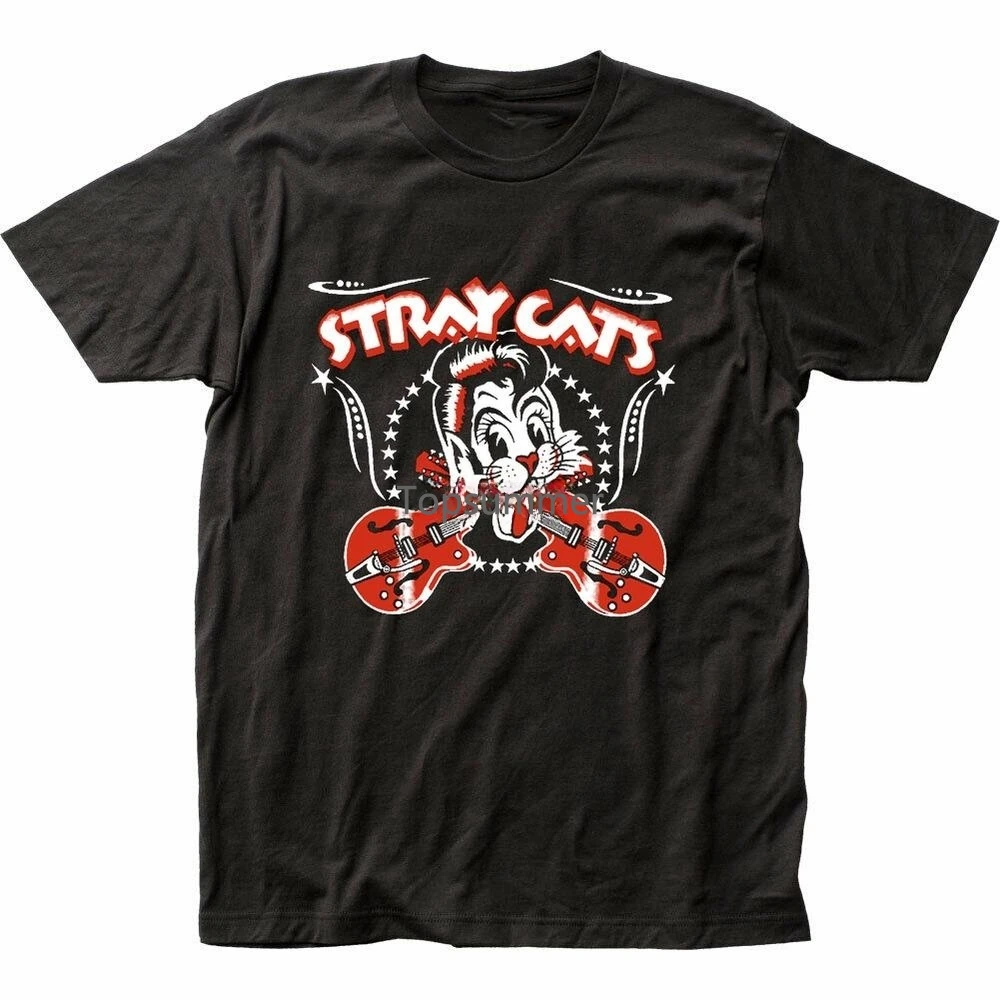 

Stray Cats Poster T-Shirt S-5Xl Unisex Black Lnh1473