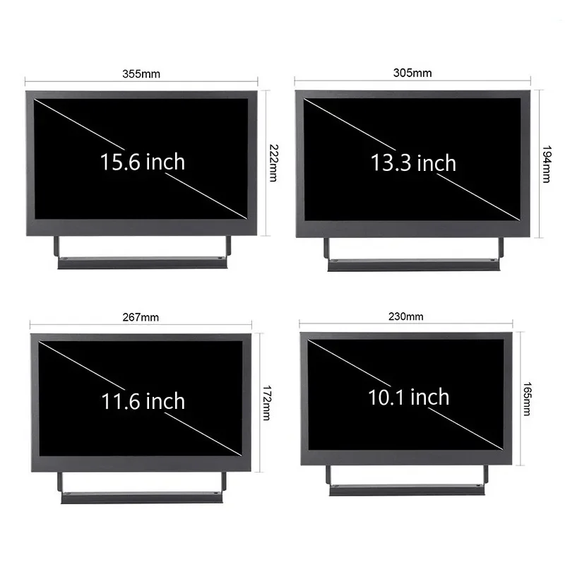 Pc  1080P ޴   VGA HDMI IPS LCD ÷ 10.1, 11.6   ī޶ 