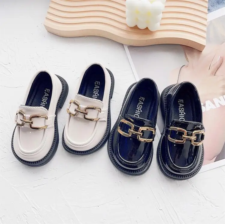 

Girls' Leather Shoes 2023 New Spring Autumn Children's British Style Princess Shoes Retro Soft Soles Fashion Girls' Lefu Shoes