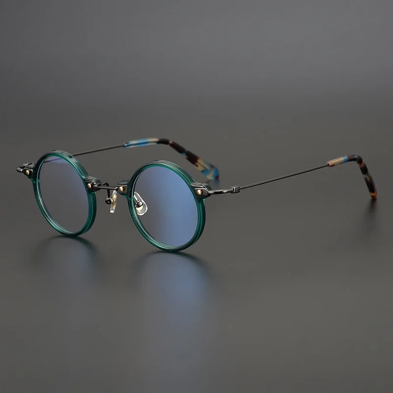 Cubojue Kleine Runde Lesebrille Männlichen Frauen Titan Brillen Rahmen Männer Weibliche Anti Reflexion 0 + 150 200 250 Brille
