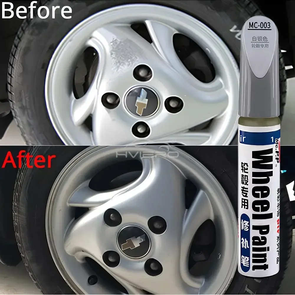 MC003 Repair Pen Aluminum Alloy Wheel Hub Renovation Maintenance Paint Brush Spray Silver Automobile Scratch Restorations Tools wheel repair kit wheel rim repair paste car scratch remover
