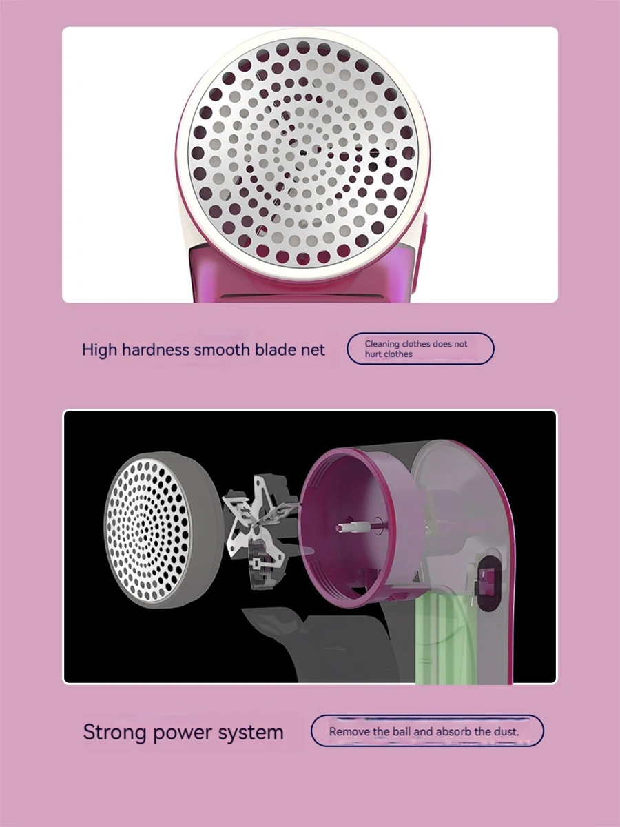 Portable Hairball Trimmer For Sweaters Coats Bed Lint Removal 6