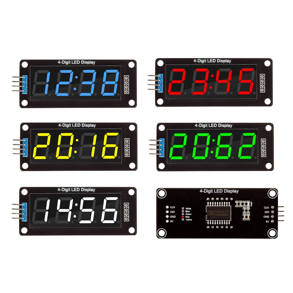 TM1637-LED-Display-Module-for-Arduino-4-Digit-7-Segment-0-56-inch-Time ...
