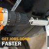 Kesitoyo Multifunctional Silvery 7 to 19mm Magic Socket Multi Purpose Wrench Extension Rod Electric Hand Drill Screw Tool Set 6
