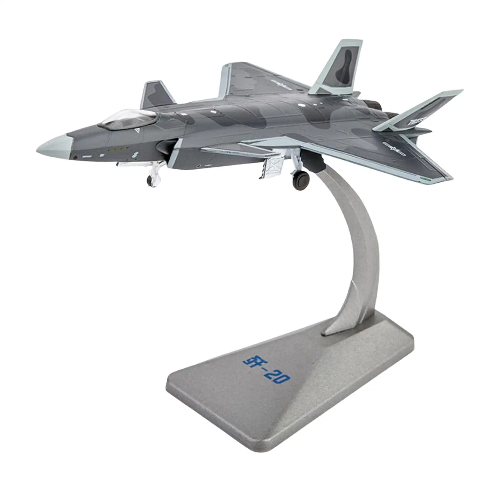 

1/144 Simulation Diecast J-20 Plane Simulation Aircraft Model Aircraft Plane Model for Bar Cabinet Cafe Desktop Souvenir