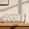 Sleek and Minimalist White LED Alarm Clock with Temperature Display and Night Light – Ideal for Student’s Bedrooms and Desks 1
