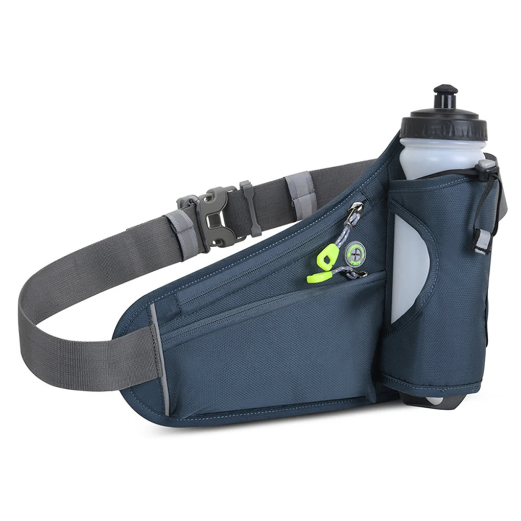 Sport Hydration Belt Bag Waterproof Adjustable Reflective Strap Breathable Cycling Shopping Water Bottle Holder 4
