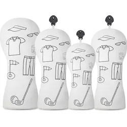 Durable and Stylish Golf Club Dust Cover - Perfect for Clubs and Accessories (4pcs)