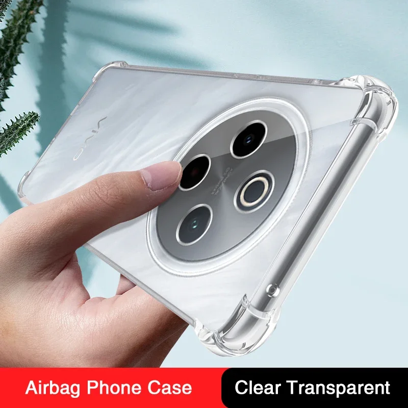Airbag Anti-Knock Clear Silicone Phone Case with Shockproof Corners