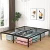 18 Inch Metal Bed Frame Queen Size , Easy Assembly Heavy Duty Noise Free Bedframes, No Box Spring Needed 5