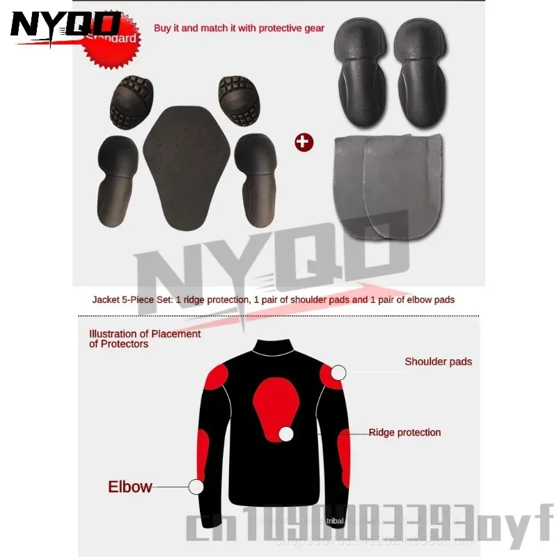 Riding Tribe Summer Waterproof Motorcycle Jacket Reflective Breathable Motorcycle Riding Suit with Anti Fall Protective Gear