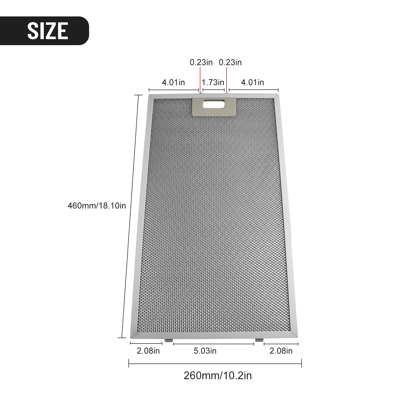 Cooker Hood Filter Metal Mesh Aluminized Grease Extractor Vent Filter Kitchen Cooker Stainless Steel Accessories 460x260mm