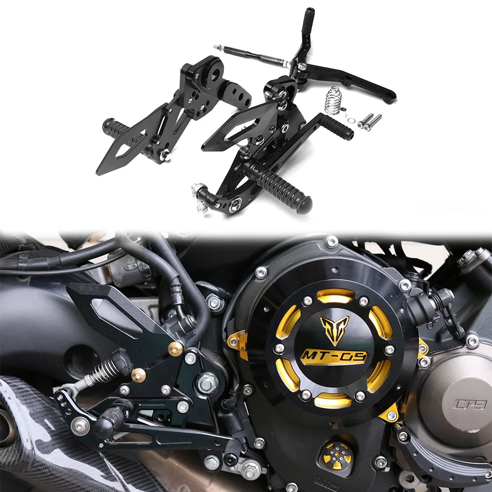 

Регулируемая Задняя подставка для ног, подножки и колышки для Yamaha MT09 FZ09