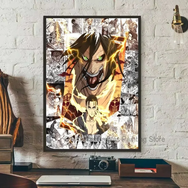 Attack on Titan Canvas Art Poster - Coffee House Bar Room Wall Decor