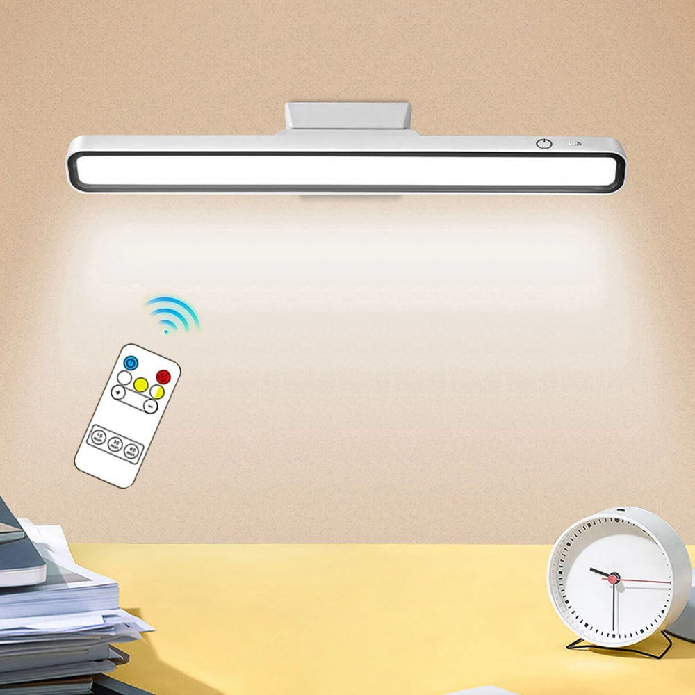 LED Desk Lamp Table Lamp Reading Night Light USB Rechargeable Stepless Dimming Hanging Magnetic