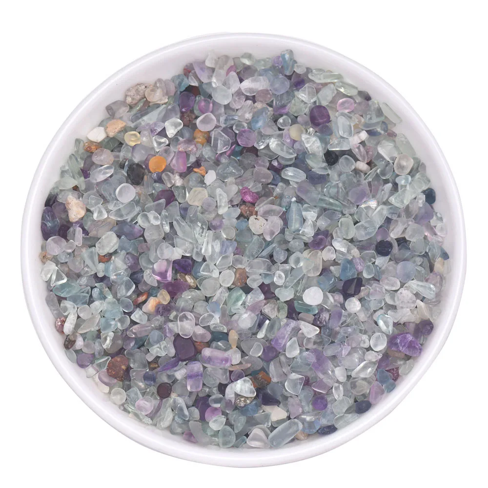 Natural Tumbled Gemstone Chips for Decorative Bedding and Vase Filler, 3-5mm