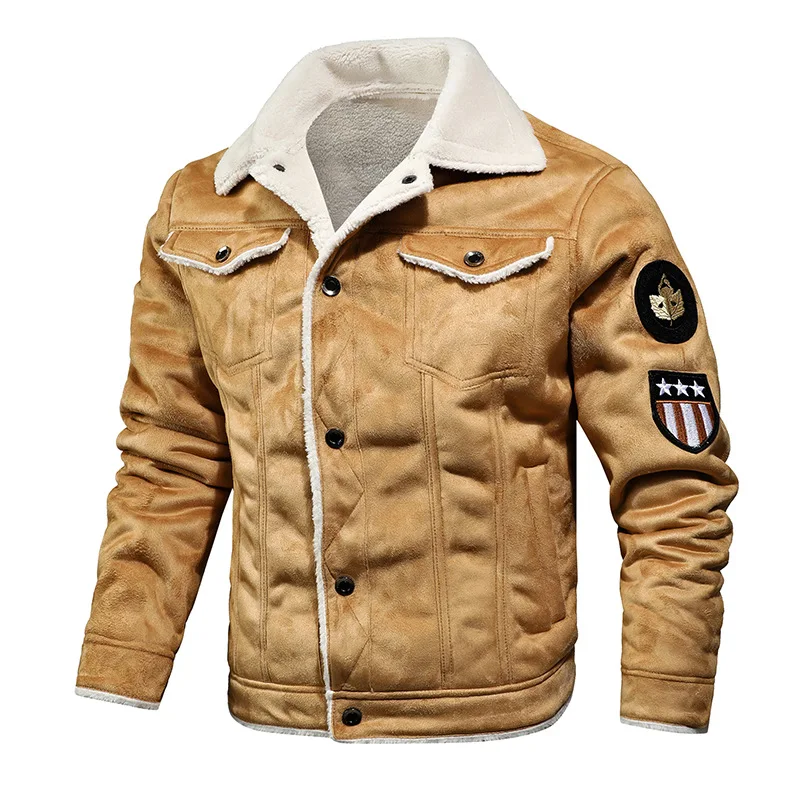 Leather Jackets Men Autumn Winter Leather Bomber Jackets