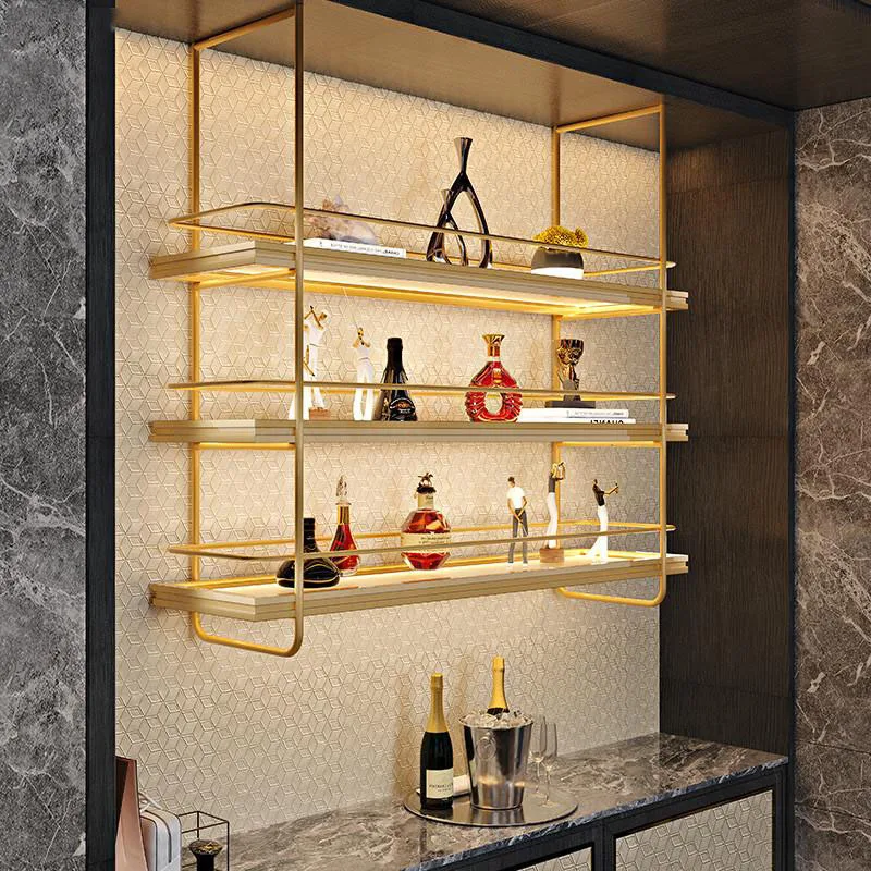 

Hanging Corner Bar Wine Cabinets Display Liquor Shelf Club Holder Wine Rack Commercial Inverted Armoire Vitre Home Furniture