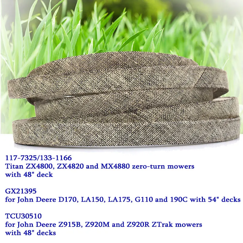 V-belt Lawn Mower Accessories 5/8"x162" B159 Made with Kevlar FOR J/ohn Deere GX21395 117-7325/133-1166 TCU30510