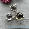 Clear Quartz Rainbow Sphere Pendant, Healing Crystal Stone Rainbow Ball Charm for Necklace Making 5