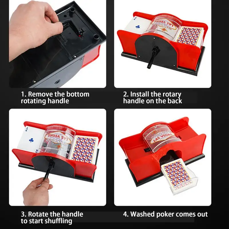 Manual Card Shuffler Poker Shuffle Machine For 2 Decks Of Cards