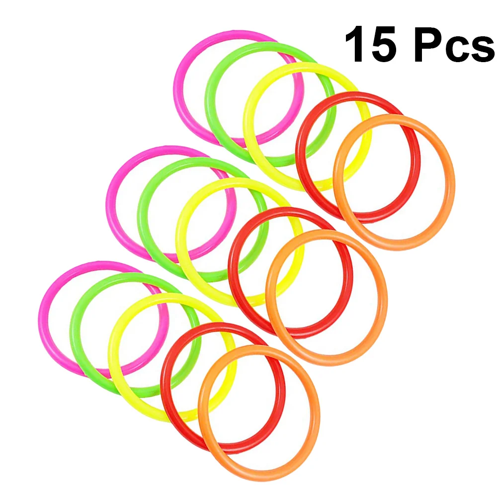 

15 Pcs Toy Solid Ring Game Kids Throwing Toys Dedicated Rings for Games Props Child