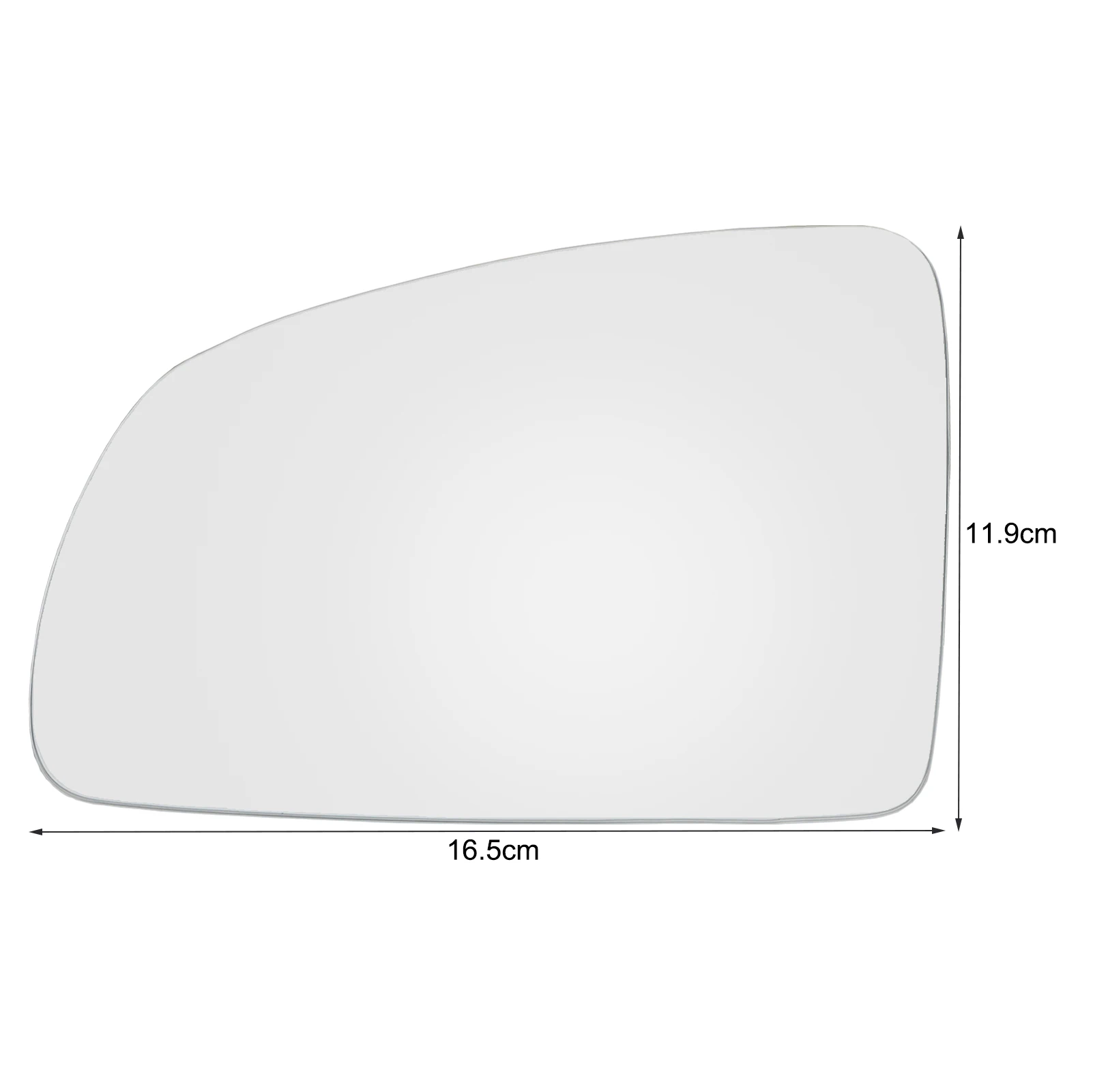 왼쪽 조수석 측면 볼록형 사이드미러 유리 (2003-2010년식 복스홀 메리바 MK1 A)