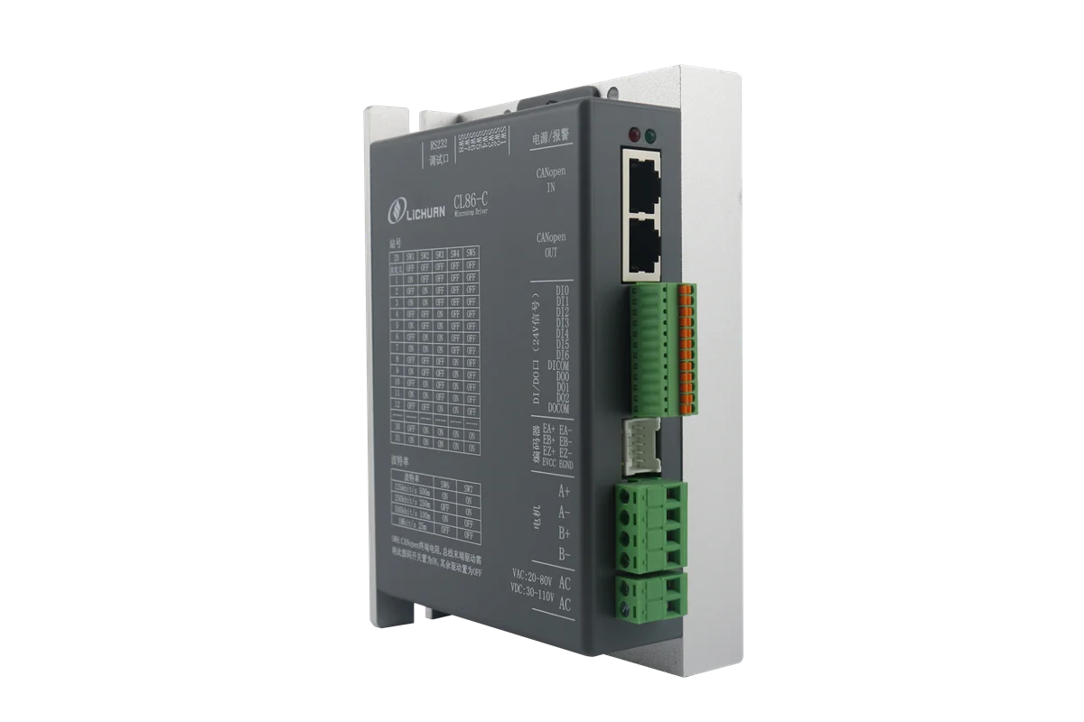 CL86-C Canopen 기능 2상 폐쇄 루프 스테퍼 드라이버 DC30V110V/AC20V80V (Nema24 Nema34 서보 스텝 모터 컨트롤러용)