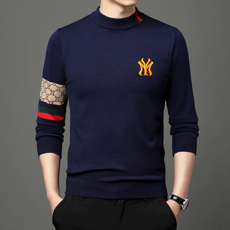 Fashion New 2023 Autumn Winter Casual Embroidery Knitted Sweaters