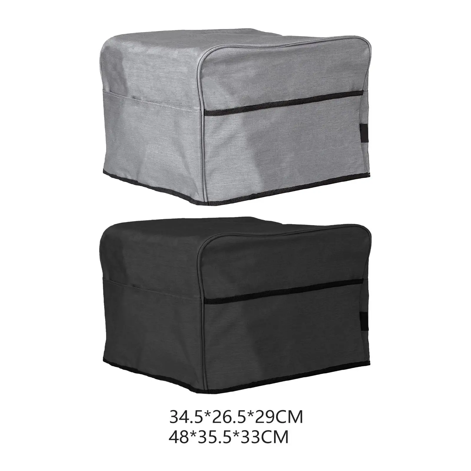 Copertura Antipolvere Impermeabile Per Friggitrice Ad Aria – Nylon Grigio Con Tasche Laterali, Misura 34,5x26,5x29 Cm, Adatta Per 3-6L
