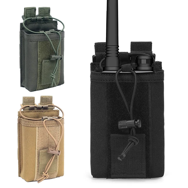 Tactical Radio Holder Molle Radio Pouch Case Heavy Duty Radios Holster Bag  for Two Ways Walkie Talkies Baofeng Hunting Equipment - AliExpress