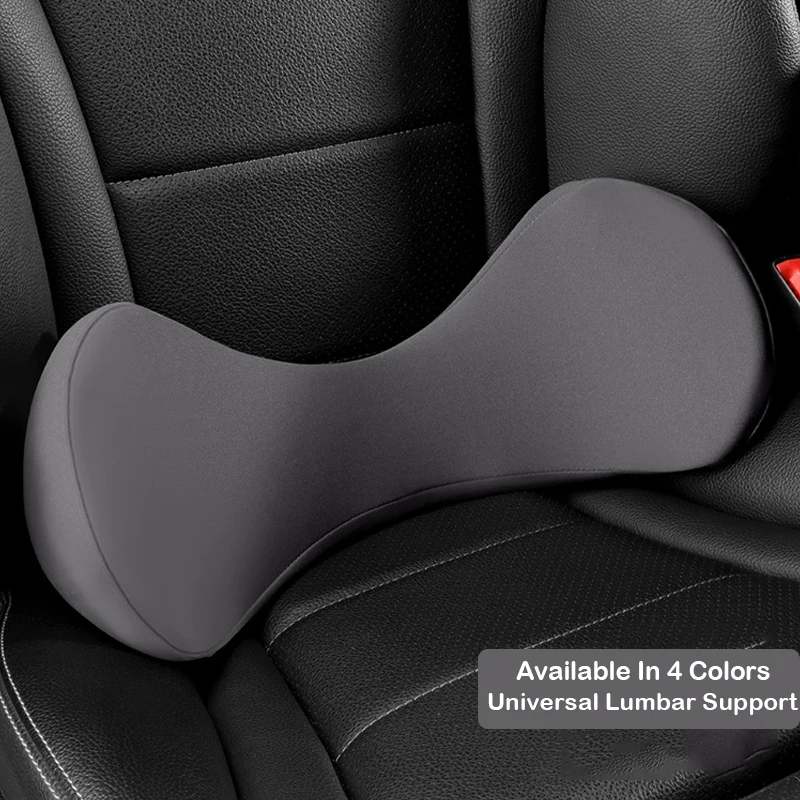 

Car Seat Lumbar Pad Memory Cotton Back Pillow Waist Support Cushion Hip Protector Pad Office Car Home Driver Auto Accessories
