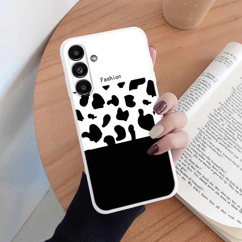 Leopard Print Pattern Soft Silicone Protective Phone Case for Samsung Galaxy A14 5G
